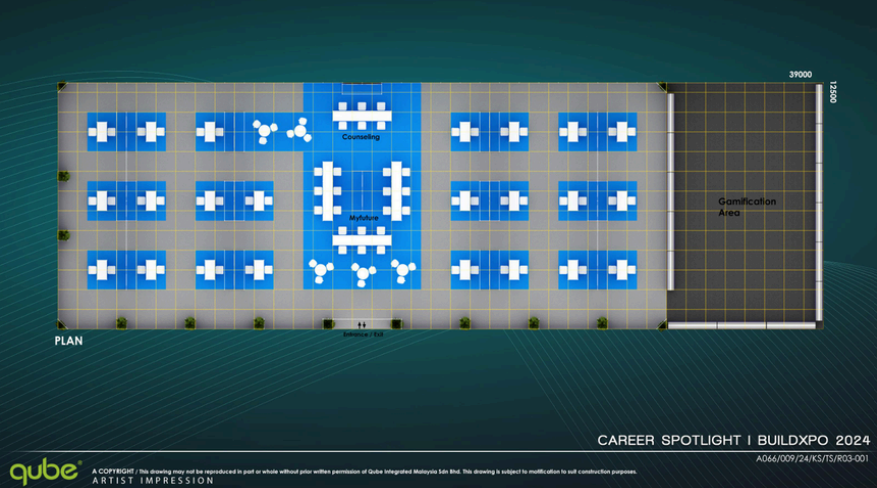 Career Spotlight pavilion plan view