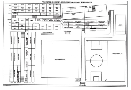 Pelan Sekolah Menengah Kebangsaan Seremban 3